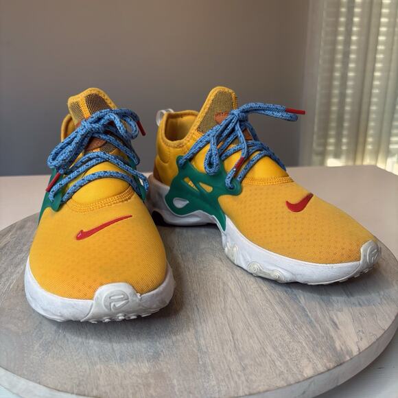 2019 Nike React Presto University Gold Men's Sneakers Shoes AV2605-701 US Size 8 - Picture 2 of 12